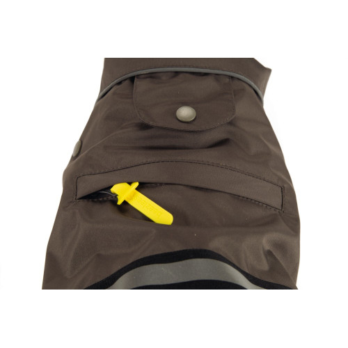 Beeztees Плащ SEJA Grey/Yellow 68