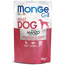 MONGE DOG GRILL POUCH BEEF 100gr...