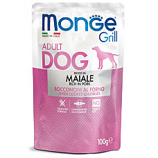 MONGE DOG GRILL POUCH PORK 100gr...
