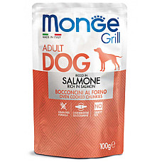 MONGE DOG GRILL POUCH SALMON 100gr...