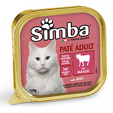 SIMBA CAT Pate with meat (beef) 100..