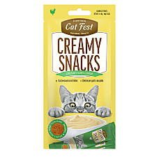Cat Fest Creamy snacks with Chicken..