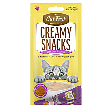 Cat Fest Creamy snacks with Lamb an..