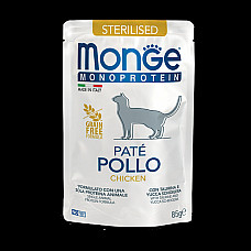 MONGE CAT POUCH MONOPROTEIN STERILI..