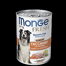 MONGE DOG FRESH SENIOR turkey / veg..