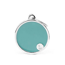 Medalion L CIRCLE LIGHT BLUE..