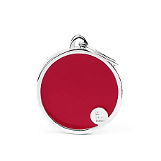 Medalion L CIRCLE  RED..