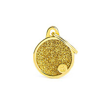Медальон SMALL CIRCLE GLITTER GOLD..