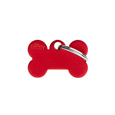 Medalion SMALL BONE ALUMINUM RED..