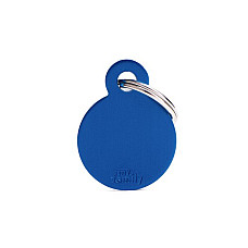 Medalion SMALL ROUND ALUMINUM BLUE..