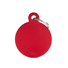 Medalion BIG ROUND ALUMINUM RED..