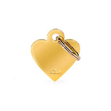 Medalion SMALL HEART GOLDEN BRASS..