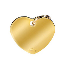 Medalion BIG HEART GOLDEN BRASS..