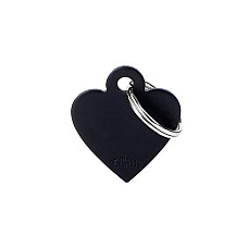 Medalion SMALL HEART ALUMINUM BLACK..