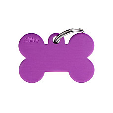 Medalion SMALL BONE ALUMINUM PURPLE..