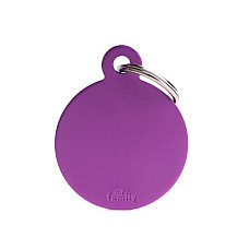 Medalion BIG ROUND ALUMINUM PURPLE..