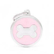 Medalion PINK BIG CIRCLE BONE..