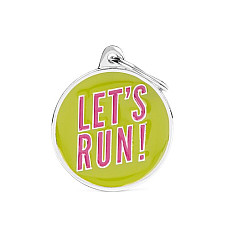Медальон LETS RUN..
