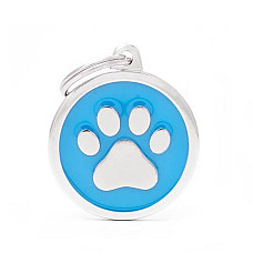 Medalion LIGHT BLUE BIG CIRCLE PAW..