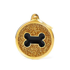 Медальон BIG GLETTER CIRCLE BLACK(G..