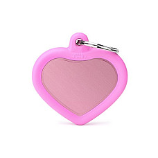 Медальон PINK PINK HEART ALU RUBBER..