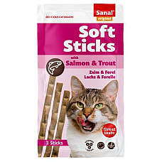 SANAL Cat Soft Sticks Salmon & Trou..