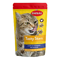 SANAL Cat Tasty Stars Poultry 40g..