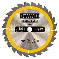 Disc de tăiere DEWALT 184x16mm 24T ..