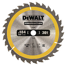 Disc de tăiere DEWALT 184x16mm 30T ..