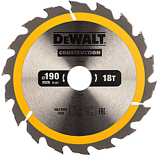 Disc circular DEWALT 190x30mm 18T D..