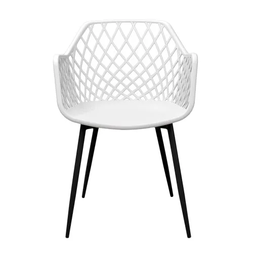 Scaun SL-7019 Picioare Albe+Negre