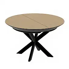Masa NOVA Furnir Natural Wood+Black..