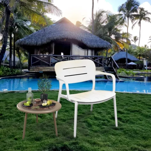 Scaun Terasa Sunset White