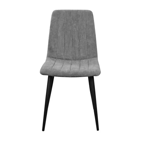 Стул DC-90~BGF166-4 Dark Grey Velvet+Black Legs