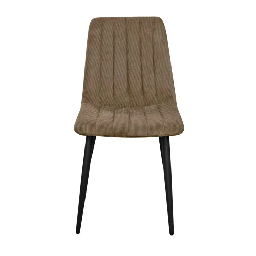 Стул DC-90~BGF166-7 Brown Velvet+Black Legs