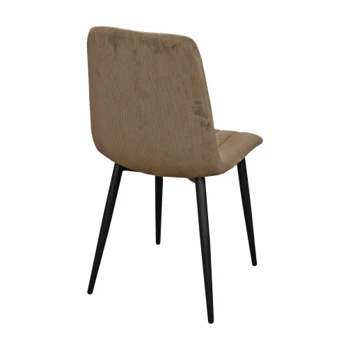 Стул DC-90~BGF166-7 Brown Velvet+Black Legs