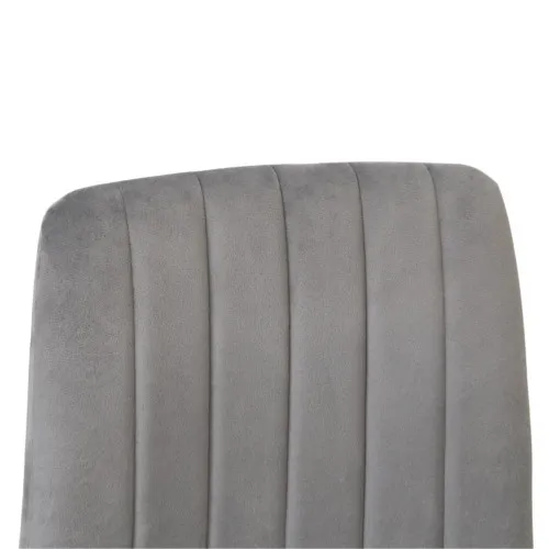 Стул Dc-90 (N20) Catifea Dark Grey+White Legs