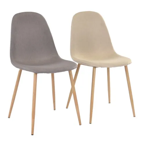Стул C-710 Denim Beige+Transprint Legs