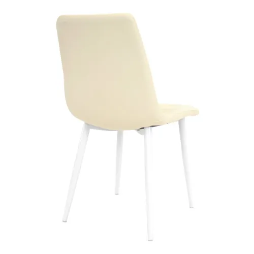 Стул Dc-90p Eco-Piele White+White Legs