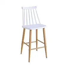 Scaun bar JACK White+Transprint Leg..