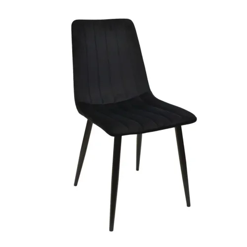 Стул Dc-90 (N66) Catifea Black+Black Legs