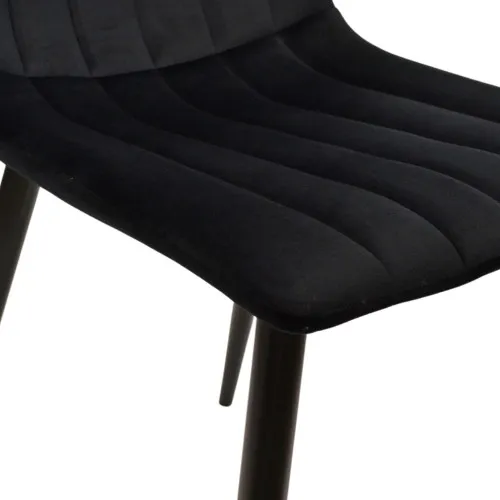 Стул Dc-90 (N66) Catifea Black+Black Legs