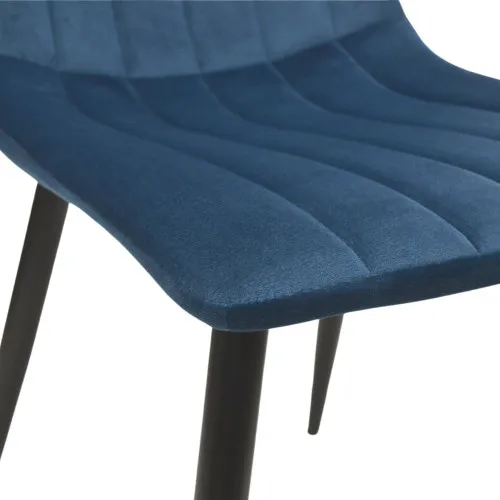 Стул Dc-90 (N63) Catifea Dark Blue+Black Legs