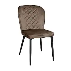 Scaun TUSK Catifea Brown+Black Legs..