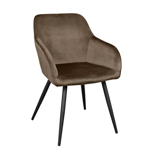 Scaun Airis Catifea Brown HLR49+Black Legs