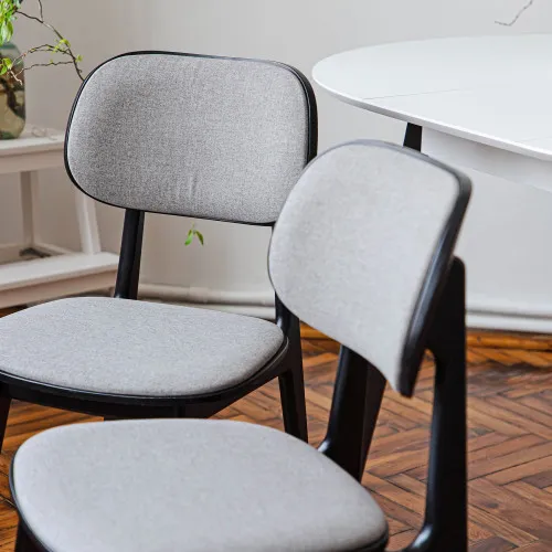 Scaun LULA Stofa (Rush 93)+Black Legs