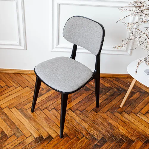 Scaun LULA Stofa (Rush 93)+Black Legs