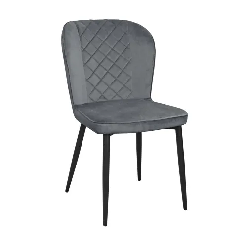 Scaun Tusk Catifea Grey HLR 21 + Black Legs