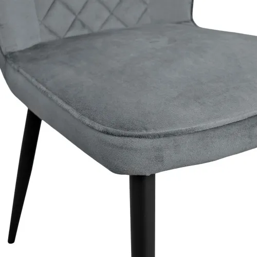 Scaun Tusk Catifea Grey HLR 21 + Black Legs