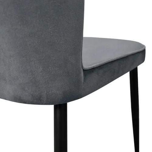 Scaun Tusk Catifea Grey HLR 21 + Black Legs